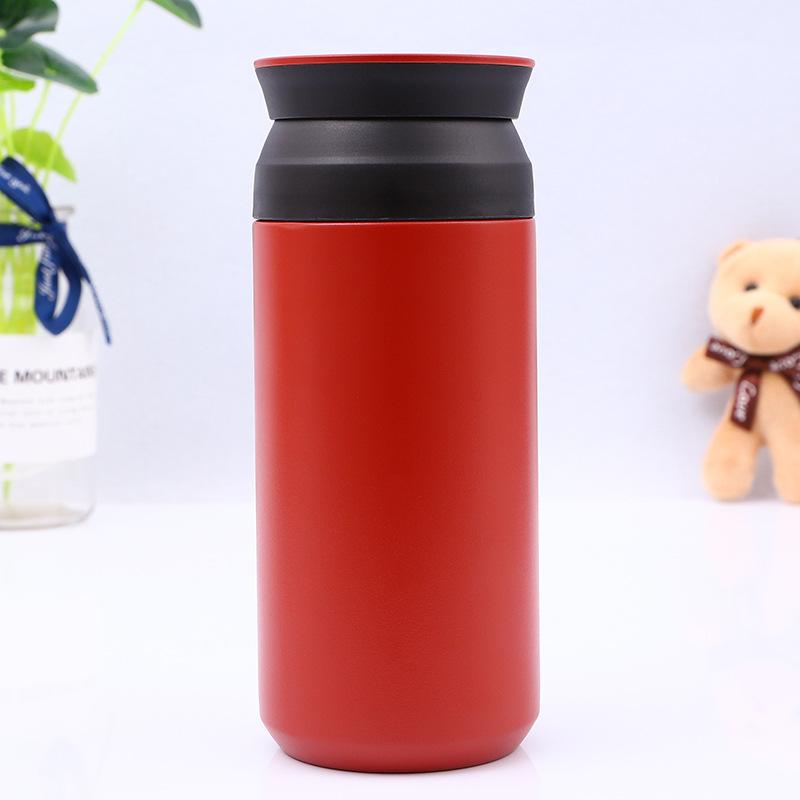 350ML Thermos Edelstahl Kaffeetasse Vakuumflasche Outdoor Mode Tragbarer Reisebecher Wasserflasche