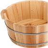 Arfobug Wooden Foot Bath, Expanding Foot Bath Bucket, Gynecological Sitz Bath, Foot Bath, Bathtub, Pedicure, Smoothing Foot Bath, Laundry Basin, Manic