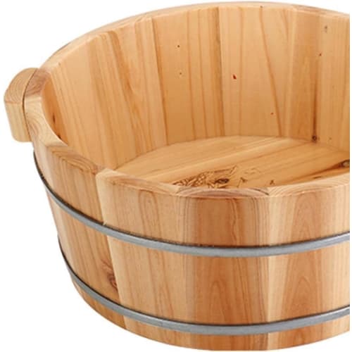Arfobug Wooden Foot Bath, Expanding Foot Bath Bucket, Gynecological Sitz Bath, Foot Bath, Bathtub, Pedicure, Smoothing Foot Bath, Laundry Basin, Manic