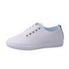 2024 Women's White Soft Leather Casual Sneakers: Spring & Autumn Fashion, Comfortable Soft Sole