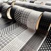 8 Rolls Plaid Washi Tapes, Black White Color Checkered Adhesive Masking Tape Classic Assorted Grid Decoration Stickers