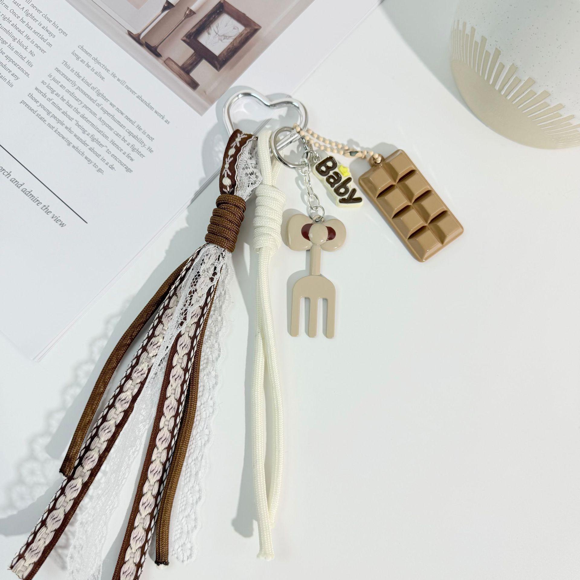 

Miu Series Trendy Toy Blind Box Bag Pendant, DIY Cloth Doll Pendant Accessories, Coffee Color Series