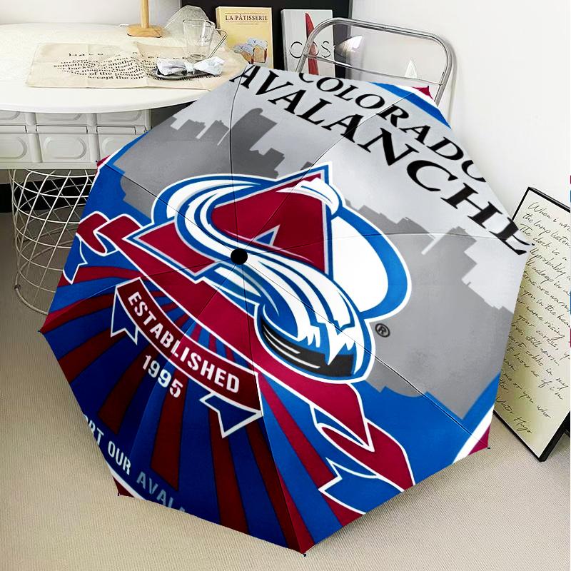 Colorado Hockey Umbrella Folding Umbrella, Automatic Umbrella 8-Frame for Travel, Camping Use Gift for Halloween Christmas