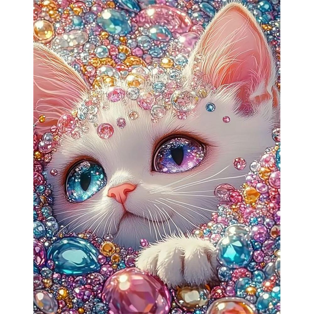 5D Diamond Painting Set Cats Animals Diamond Rhinestones Paintings Diy Crystal Gift Full Square Round Drill Home Decor