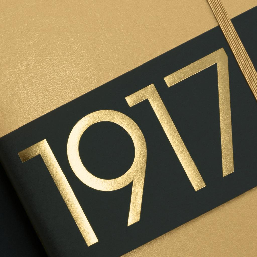 Leuchtturm Notebook, A6, Horizontal Ruled, Gold, 355511, Officially Imported