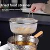 304 Edelstahl Maschen Frittierkorb, Filtersieb, Hot Pot Sieb, Nudel Schöpfkelle, Küchenöl Abtropfsieb