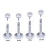 10x Inel Buze Ureche Tragus Cartilaj Acrilic Flexibil Transparent UV Stud Barbell Bijuterii Piercing Cadouri 6/8/10/12mm