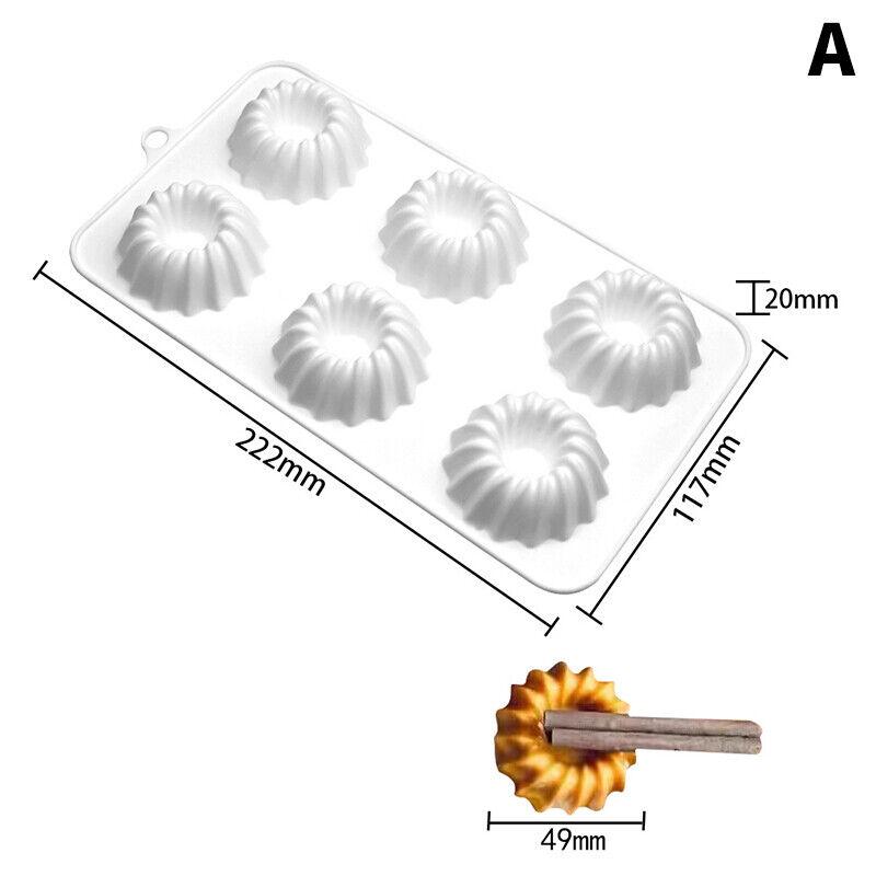 

Форма для шоколадного мусса с 6 отверстиями, силиконовая форма для торта «сделай сам», u A