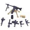 MOC WW2 Militärpistole Kanone Bausteine Schwere Waffen Kriegsszene Soldaten Armee Figuren Zubehör Waffen Steine Spielzeug