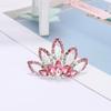 Kids Gift Princess Hairclip Hairpin Tiara Crown Hair Comb Crystal Rhinestone Hair Jewelry Flower