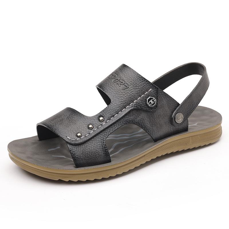 Sandals Men's New Summer Wear Cool Slippers Men's Soft-soled Dad Shoes Driving Beach Shoes