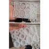 Silicone Craft Mold With Vintage Pearls Plate Pattern Multi Material Jewelry Making Tool For DIY Enthusiasts