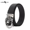 Men's Belt Toothless Alloy Automatic Buckle Men's Belt Imitation Nylon Canvas Youth Versatile Casual Belt
