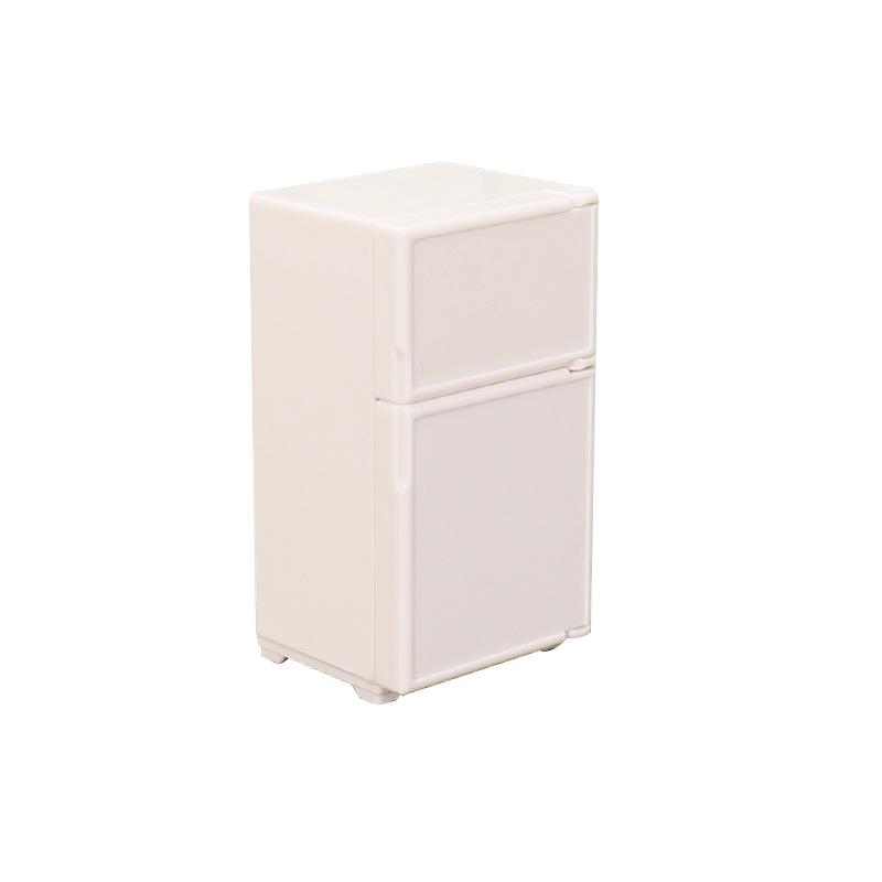 1:12 Miniature Dollhouse Kitchen Toy White Refrigerator Ornament