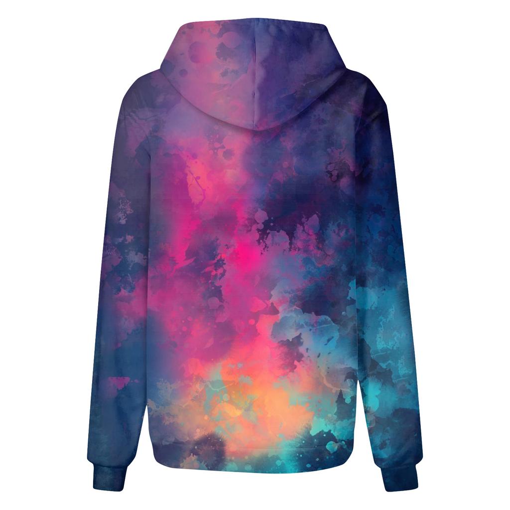 Women's Fashion Daily Versatile Casual Crewneck Sweatshirts Graphic Daily Long Sleeve Gradient Patchwork Printed Top Sweatshirts