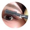 Delicate Finish 3-In-1 Eyelash Brush Long Wear Eyeliner Aid Tool  Makeup Artist