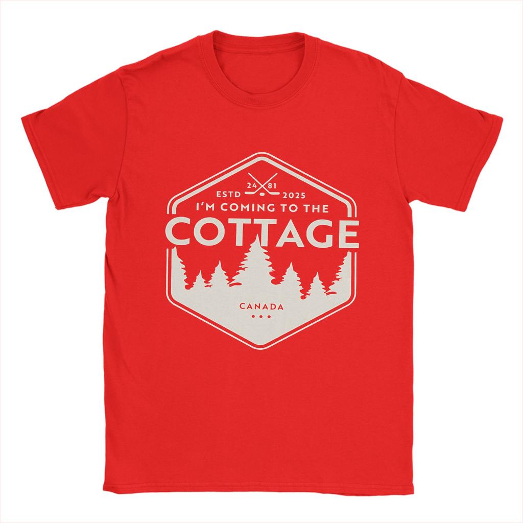 Unisex IM Coming To The Cottage RoUnisexce Hockey T Shirts Heated Rivalry Pure Cotton Clothes Novelty Round Neck Tees Big Size TShirt