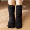 Fuzzy Socks for Women Warm Plush Slipper Socks with Grips Fleece Lined Cozy Winter Home Indoor Hospital Christmas Gift Socks