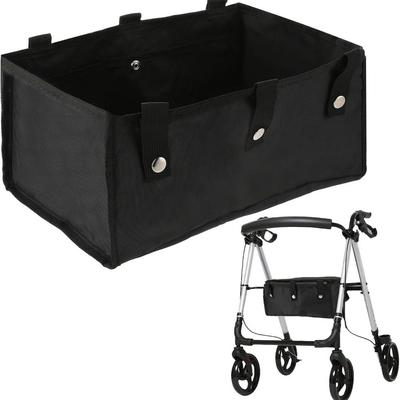 Coș pliabil portabil pentru premergător rollator, capacitate mare, pungă reutilizabilă sub scaun, geantă suspendată pentru rollator, rollator cu patru roți