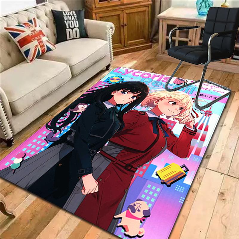 Lycoris Recoil Rug Floor Mat for Living Room or Bedroom Soft and Comfortable Carpet a Gift for Birthday and Holiday.FFFDT1012104