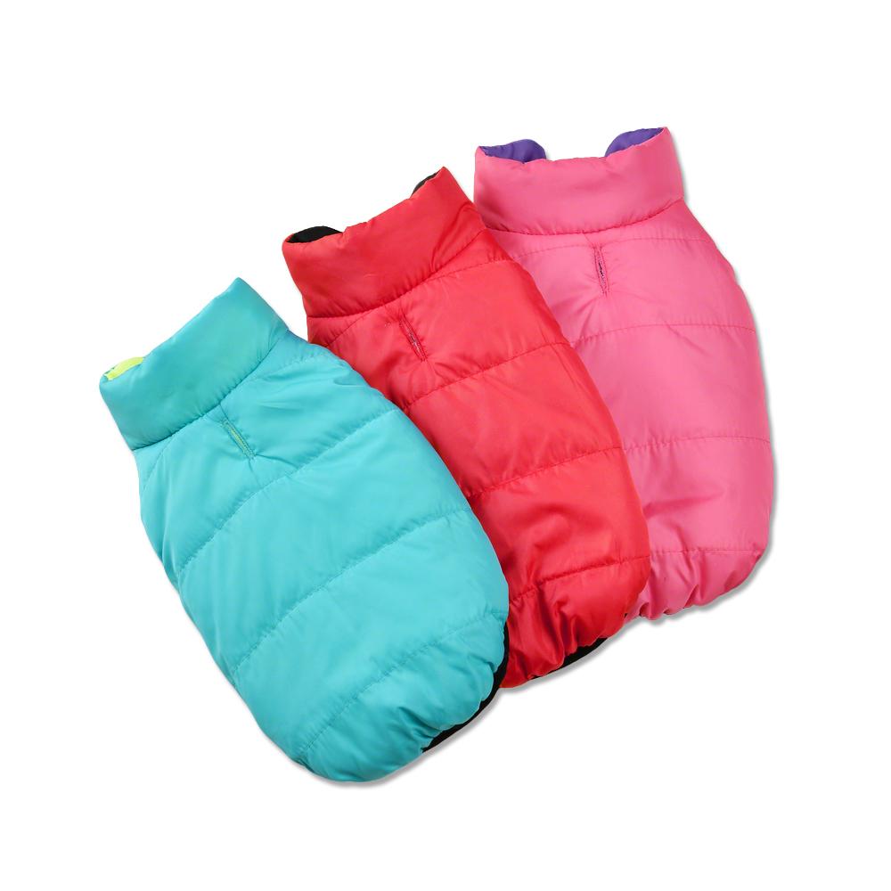 Waterproof Warm Dog Clothes For Small Medium Dogs Cat Reversible Winter Pet Jacket Padded Vest Lightweight Puppy Coat Costume