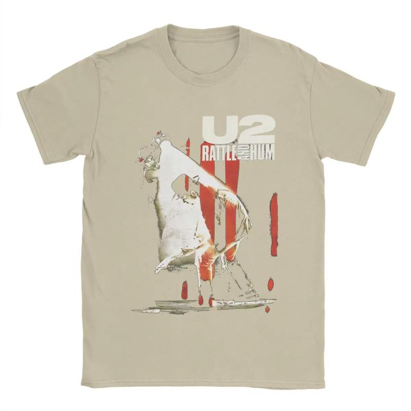 U2 Band T Shirts Unisex Cotton Casual TShirt O Neck Tee Shirt Short Sleeve Clothing 