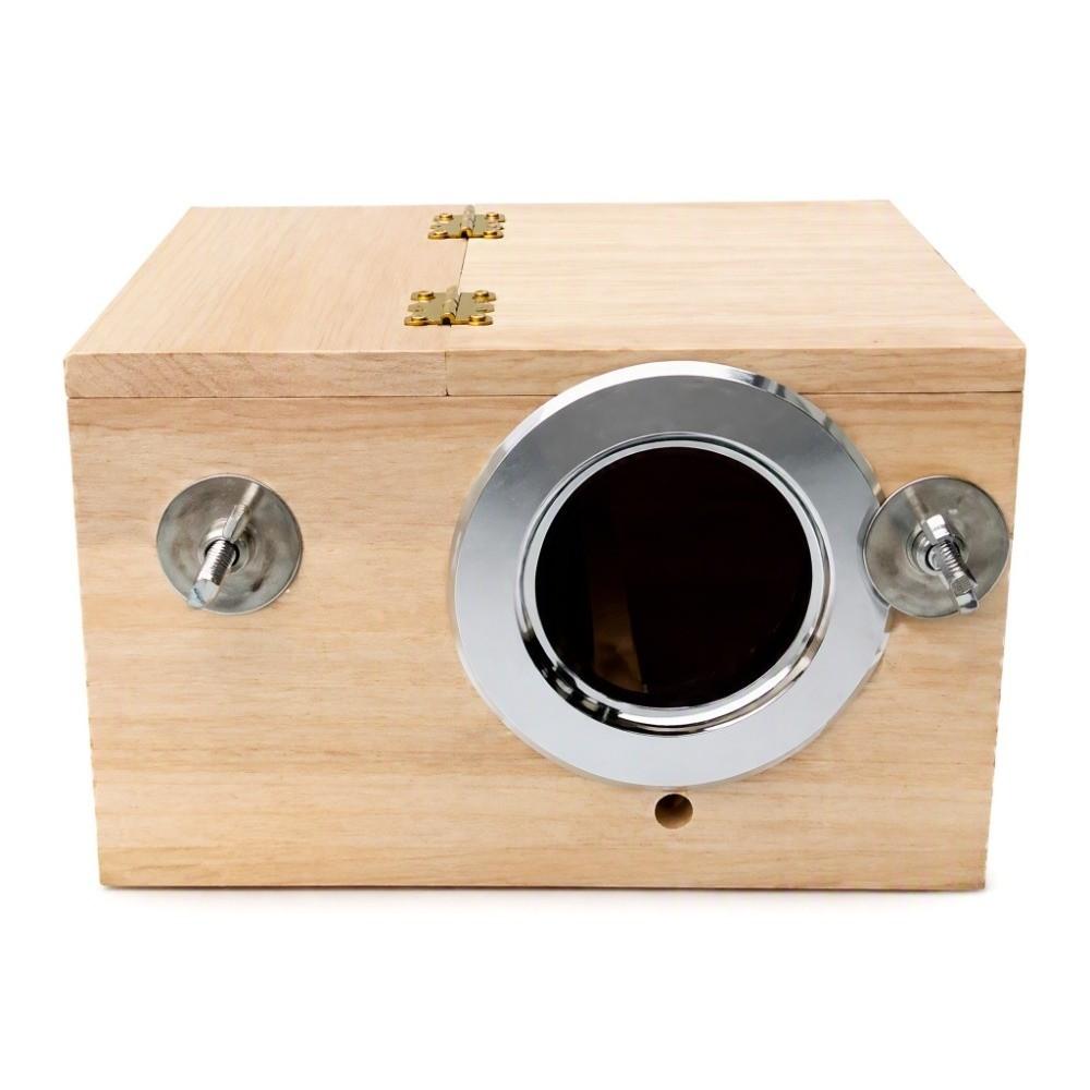 Wood Construction Bird Breeding Box Bird Cage Accessory Pet Bird House For Cockatiel