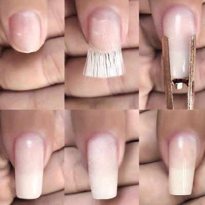 50pcs/set Nail Extension Fiber Nails Nail Acrylic Tips Set Fiberglass Nails Extension Pack Fiber