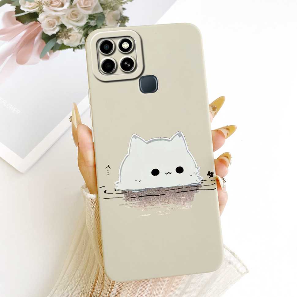 For Infinix Smart 6 Case 6.6" Colorful Sunflower Cover Soft Phone Case For Infinix Smart 6 Smart6 X6511B X6511 Back Cover Bumper
