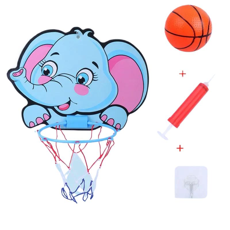 Children's Creative Basketball Hoop Kit - Cartoon Animal Basketball Stand Indoor Outdoor Sport Play Game Toys Kids Basketball