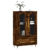 VidaXL Buffet haut chêne fumé 69,5x31x115 cm bois d'ingénierie 828281