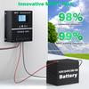100A MPPT Solar Charge Controller with LCD Display, Used for 12V/24/36/48 Batteries, Auto Tracking, Compatible with Lead-acid Batteries