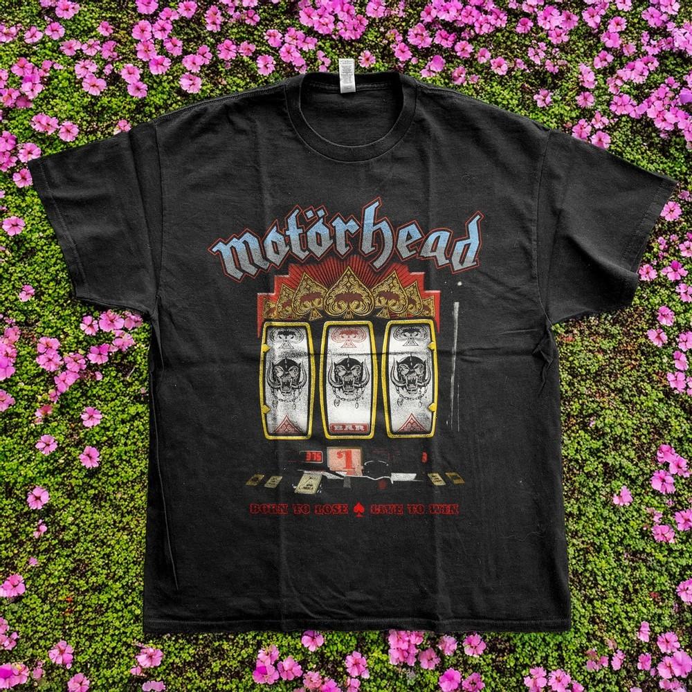 Motorhead Slots Heavy Metal Band TShirt Basic Style Unisex Size S5XL Unisex T-Shirt L