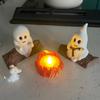 Ghost Campfire Gathering Ornament Ghost Table Centerpieces Halloween Decoration Desktop Statue Gift for Halloween Lovers