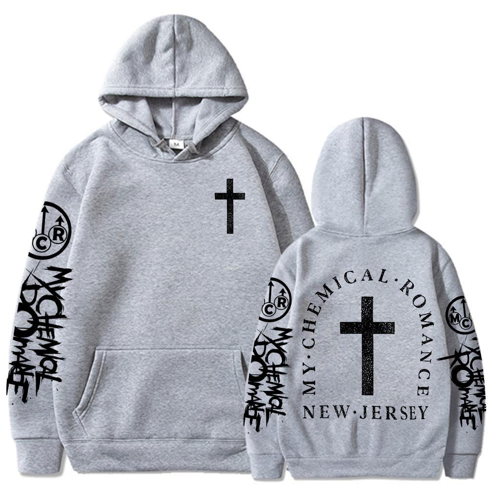 My Chemical Romance Christian Jesus Bluzy Mężczyźni Kobiety Odzież Gotycki Punkowy Zespół Długie Rękawy Oversize Bluzy Streetwear