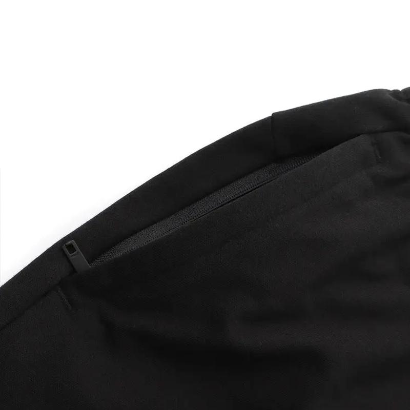 Li-Ning Plain Logo Simple Versatile Comfortable Breathable Pullover Short Sleeve Casual Sports Suit Unisex suit Black AHST347-1+AKLU881-1