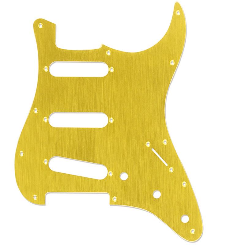 11-Hole SSS Aluminum Alloy Guitar Pickguard Panel Cover - Fits ST Electric Guitars