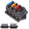 2/1 Set Car 4 Way Circuit Standard ATO Blade Fuse Box Block Holder 12V/24V+4 Way Fuse Fuse Holders1