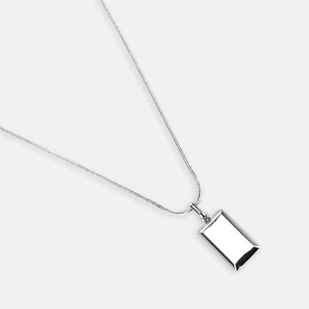 Surgical steel necklace, men's and women's couple pendant, 111ZIDA