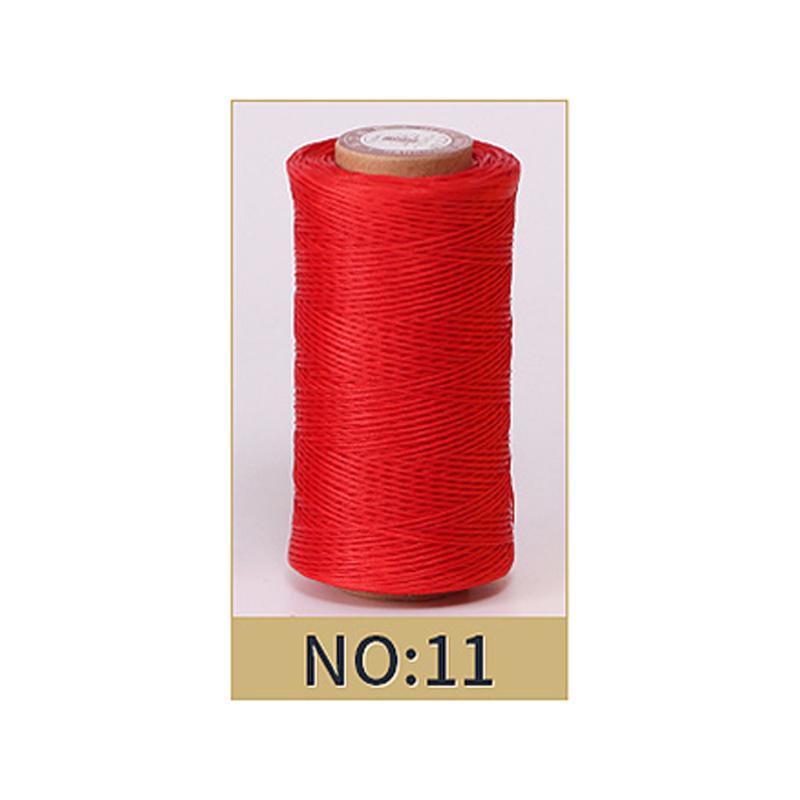 Hilo Encerado de 0,8 mm de Grosor para Cuero, Cordón Encerado para Manualidades DIY, Hilo para Coser a Mano, Hilo Plano Encerado para Coser