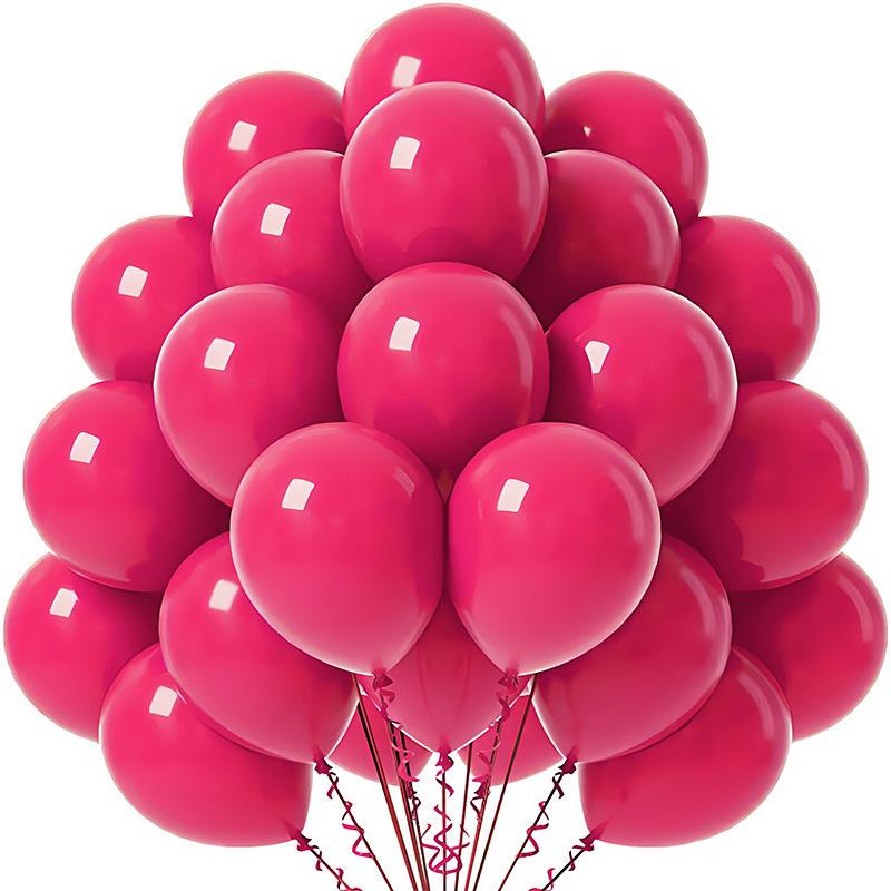 20-Pack 10-Inch Solid Color Balloons for Birthday, Wedding, or Event Decoration