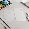 Artist Palette for Painting Acrylic Paint Palette, Clear Tray with Thumb Hole, Non-Stick Oil Professional Watercolor Mixing Acrylic, Oil, Painting,