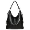 Vintage PU Leather Multifunctional Women Backpack Large Capacityf Commute Female Shoulder Crossbody Bags Travel School Backpacks
