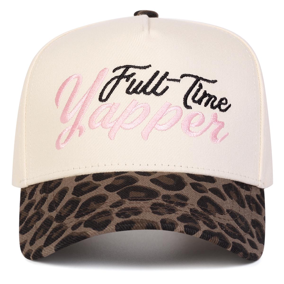 

Unisex FULL TIME YAPPER Embroidery Baseball Caps Spring Autumn Outdoor Adjustable Casual Hats Sunscreen Hat Sports Cap коричневый