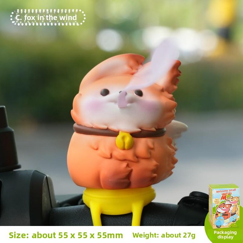 Bicycle Cartoon Cute Figurine Ornaments Featuring Creative Wind-borne Animals, Animals, Electric Vehicles, Motorcycles, Decorative Items.