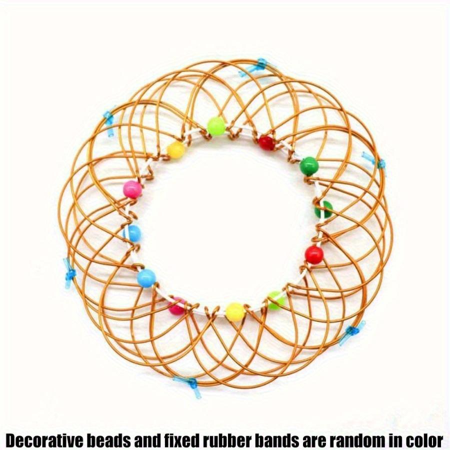 Variety Mandala Flower Basket with Many Changes Waiting for You To Explore - Wire Magic Ring Rotating Ornaments, Creative Wire Art Decorating