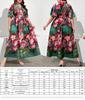 Plus Size Women's Printed Commuter Fashion Dress for Spring & Autumn