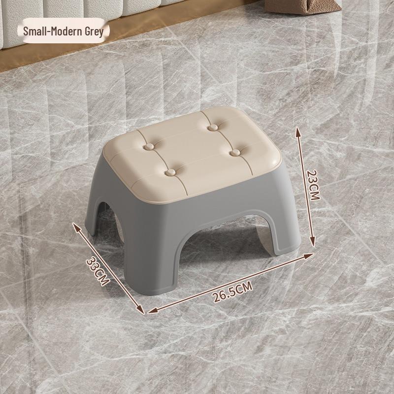 Children's Non-Slip Detachable Low Backrest Stool for Indoor/Outdoor Use