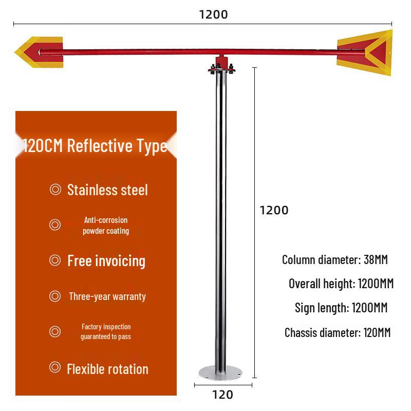 Luminous Reflective Stainless Steel Wind Vane One Size