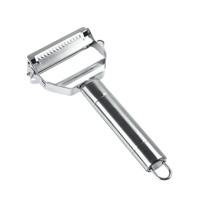 Stainless steel durable potato slicer, multi-functional kitchen peeler, household shredder, carrot, cucumber and fruit peeler